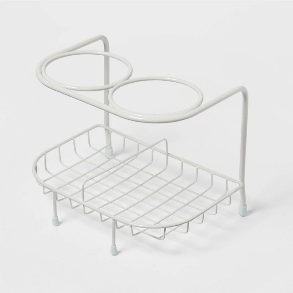 Countertop Hair Tool Organizer White
